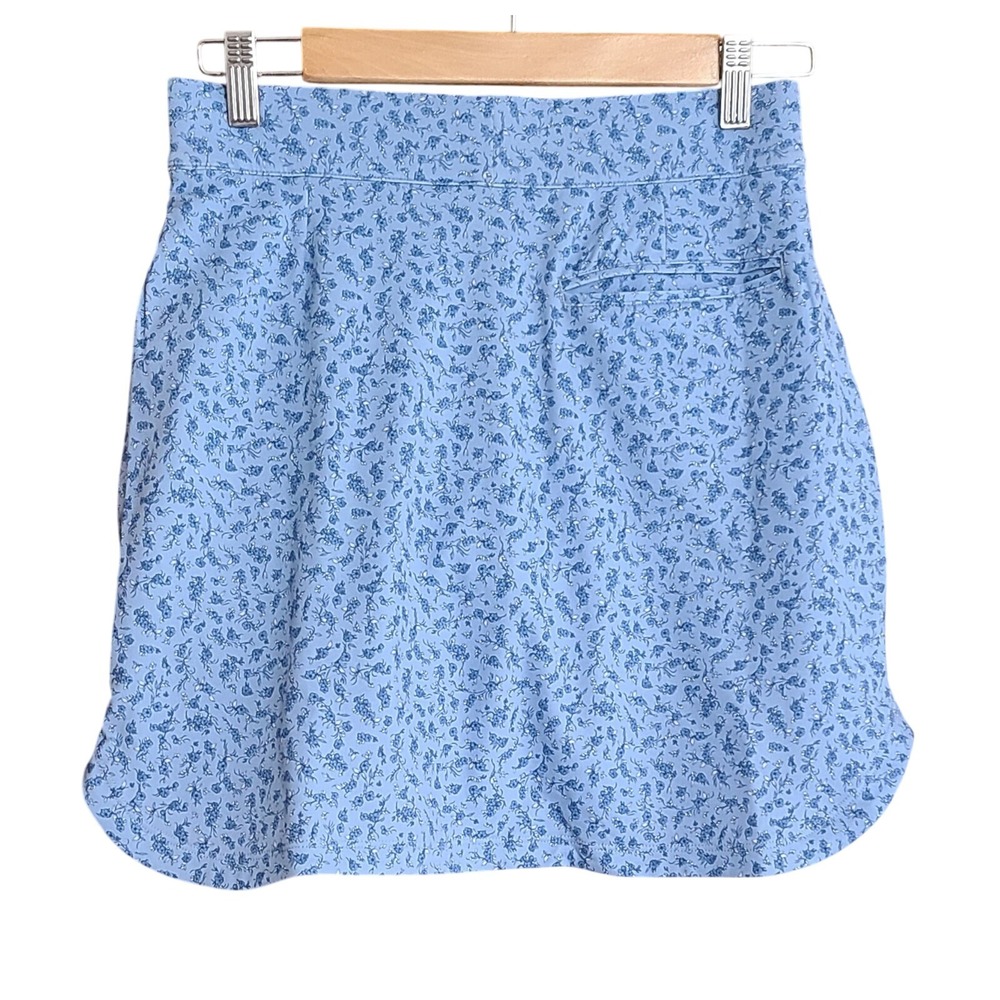 Peter Milar Skort Blue Floral Women's Size XS‎ Upf 50+